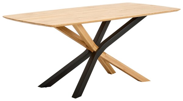 JÍDELNÍ STŮL, dub, černá, barvy dubu, 180/90/75 cm Linea Natura