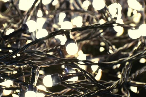 Vánoční LED osvětlení 20 m, 200 MAXI LED, teple bílé