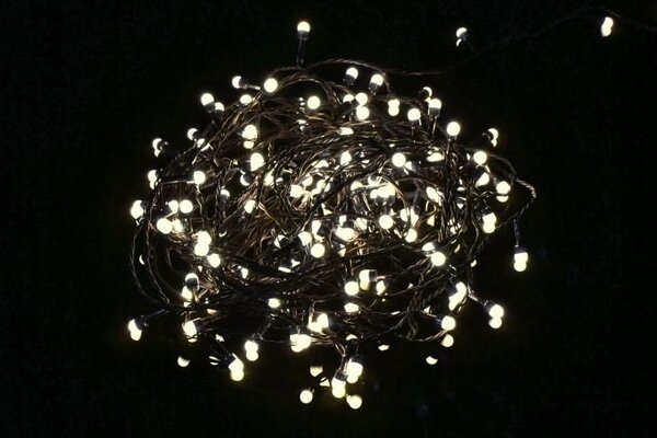 Vánoční LED osvětlení 20 m, 200 MAXI LED, teple bílé