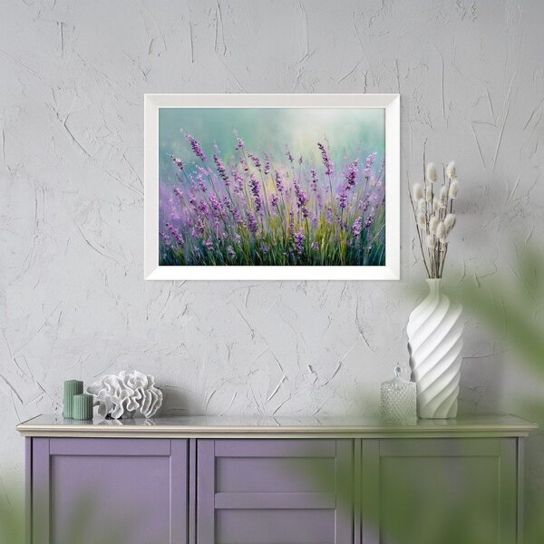 Tištěný obraz s rámem 75x56 cm Lavender – Styler