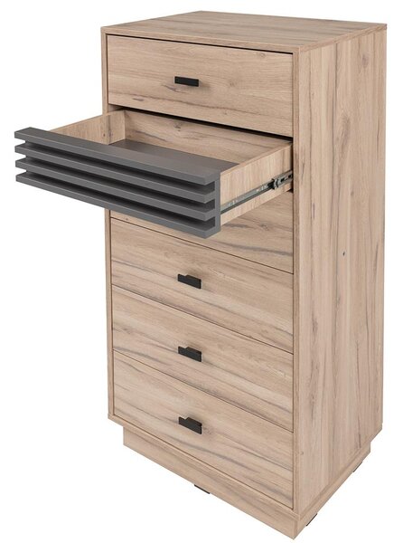 ALLMO | komoda AL18 | 60 cm | dub estana/antracit