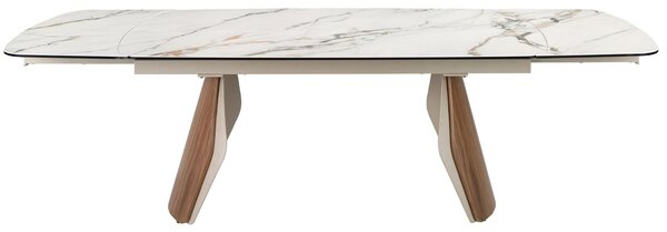 -25 % Dny MOMENTI– Angel Cerdá Bílý porcelánový rozkládací jídelní stůl No. 1193, 180/270 x 100 cm