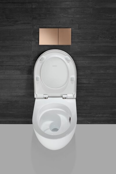 Geberit Acanto wc mísa se sedátkem s pomalým sklápěním závěsná bez splachovacího kruhu s vírovým splachováním bílá 502.774.00.8