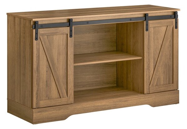 Sobuy Fsb60-Br Příborník Komoda Kuchyňská Skříň Boční Skříň 120X70X40Cm