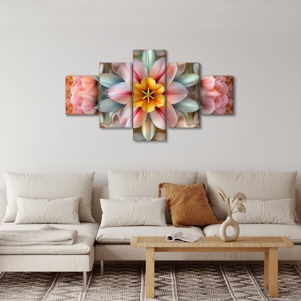 Obraz - Kaleidoskopický květ (125x70 cm)