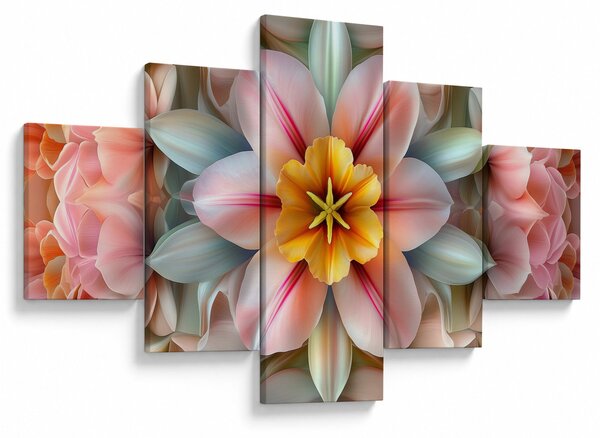 Obraz - Kaleidoskopický květ (125x70 cm)