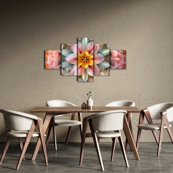 Obraz - Kaleidoskopický květ (125x70 cm)