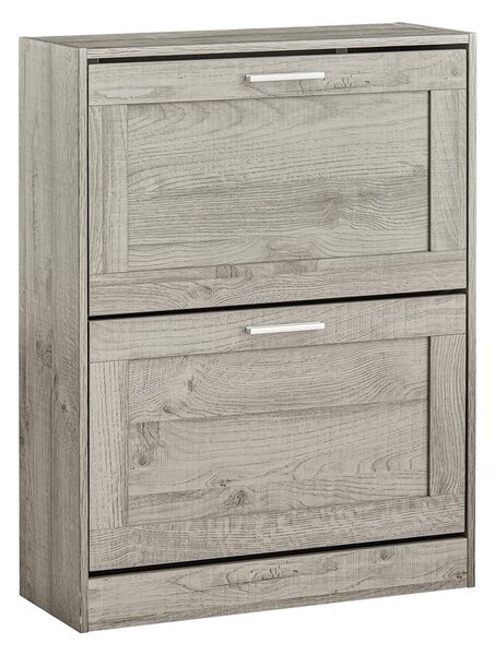 Sobuy Fsr137-Hg Sklápěč Bot Botník Se 2 Klapkami Úzký Botník 60X79X23Cm