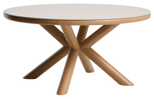 Kave Home Béžový keramický zahradní stůl Mirtia Ø 148 cm