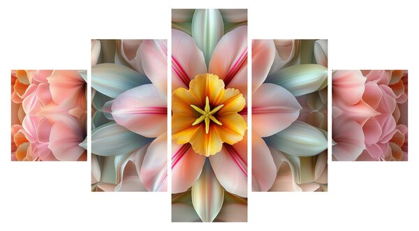 Obraz - Kaleidoskopický květ (125x70 cm)