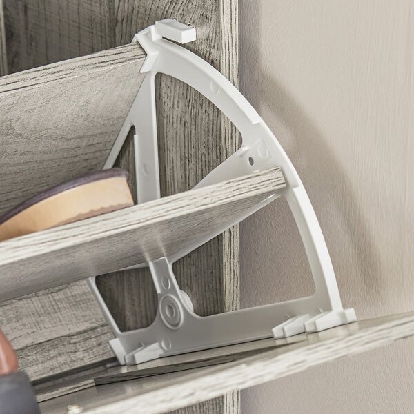 Sobuy Fsr137-Hg Sklápěč Bot Botník Se 2 Klapkami Úzký Botník 60X79X23Cm