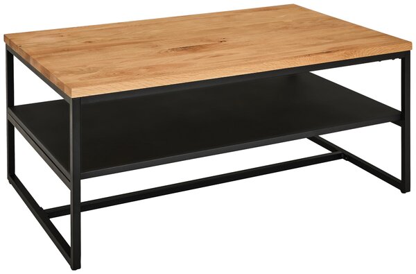KONFERENČNÍ STOLEK, přírodní barvy, černá, dřevo, kov, 105/65/45,5 cm MID.YOU - Konferenční stolky, Online Only