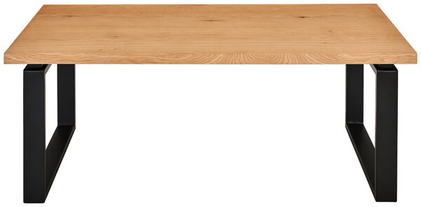 KONFERENČNÍ STOLEK, přírodní barvy, černá, dřevo, kov, kompozitní dřevo, 115/60/42,5 cm MID.YOU - Konferenční stolky, Online Only