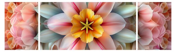 Obraz - Kaleidoskopický květ (170x50 cm)