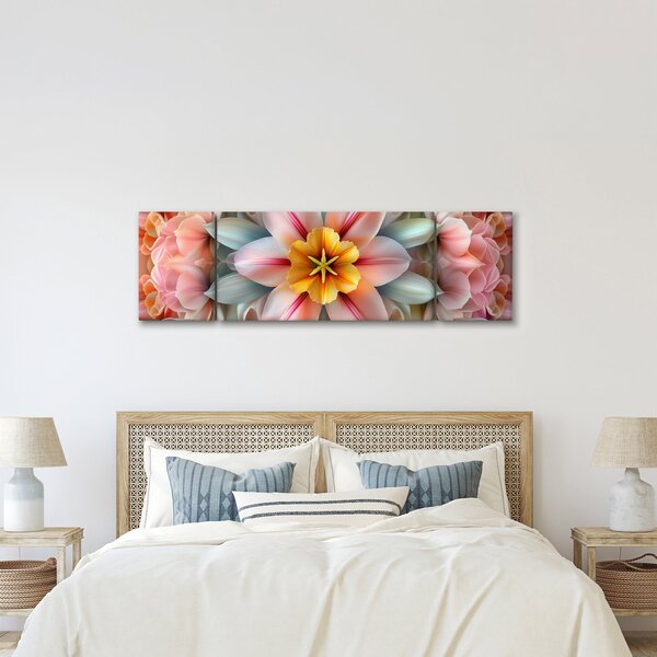 Obraz - Kaleidoskopický květ (170x50 cm)