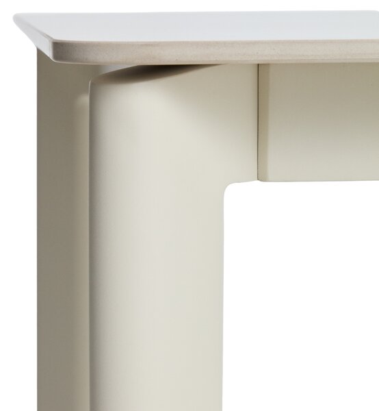 Kave Home Béžový zahradní stůl s keramickou deskou Anafi 140 x 80 cm