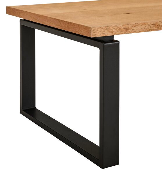 KONFERENČNÍ STOLEK, přírodní barvy, černá, dřevo, kov, kompozitní dřevo, 115/60/42,5 cm MID.YOU - Konferenční stolky, Online Only