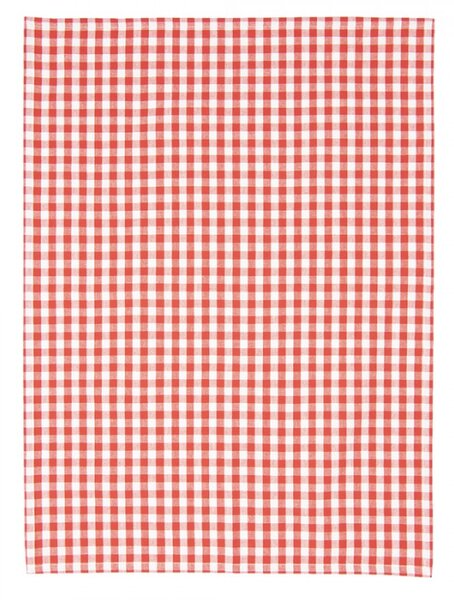 Červeno-bílá kostkovaná bavlněná utěrka Apple Yard – 50x70 cm
