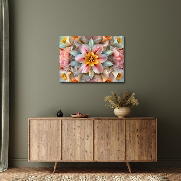 Obraz - Kaleidoskopický květ (70x50 cm)