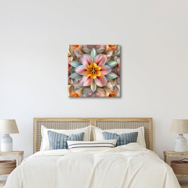 Obraz - Kaleidoskopický květ (30x30 cm)