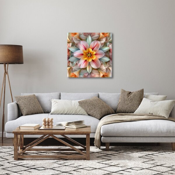 Obraz - Kaleidoskopický květ (30x30 cm)