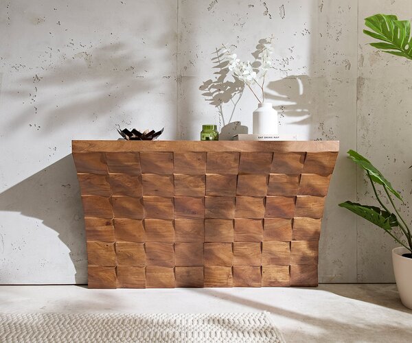 DELIFE Konzolový stolek Eremos 120x35 cm akácie přírodní