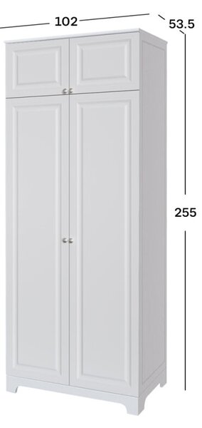 Skříň č. 2 / V.1 + Antresol Madrid