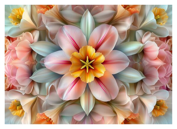 Obraz - Kaleidoskopický květ (70x50 cm)