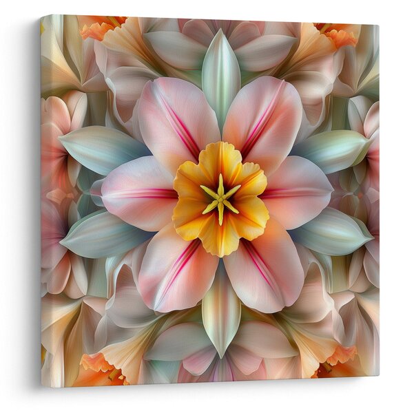 Obraz - Kaleidoskopický květ (30x30 cm)
