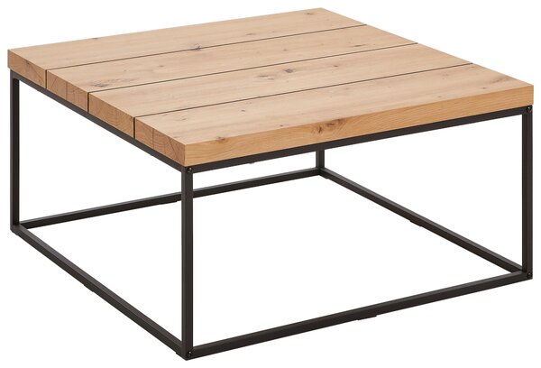 KONFERENČNÍ STOLEK, černá, barvy dubu, kov, kompozitní dřevo, 80/40/80 cm P & B - Konferenční stolky, Online Only