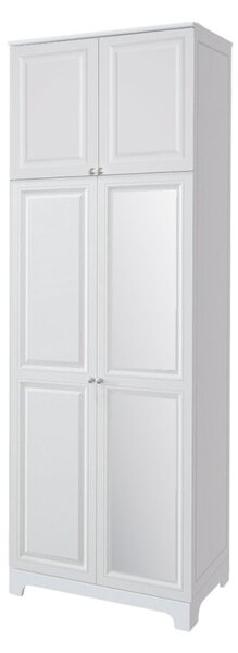 Skříň č. 2 / MDF V.2 + Zrcadlo V.2 + Vysoká nástěnná skříň Madrid