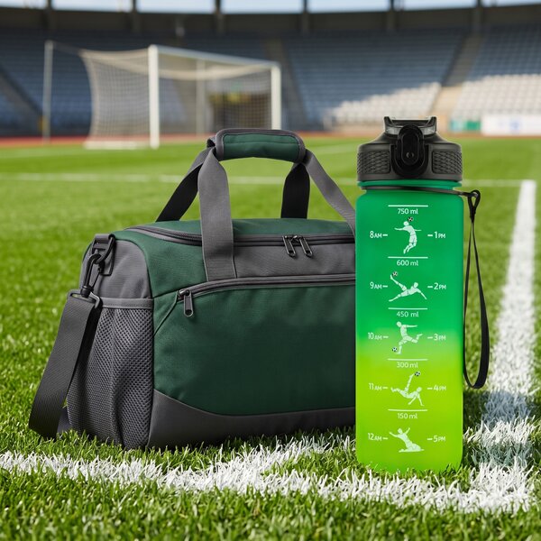 Sportovní láhev na vodu 750 ml s fotbalovým motivem - K dosažení