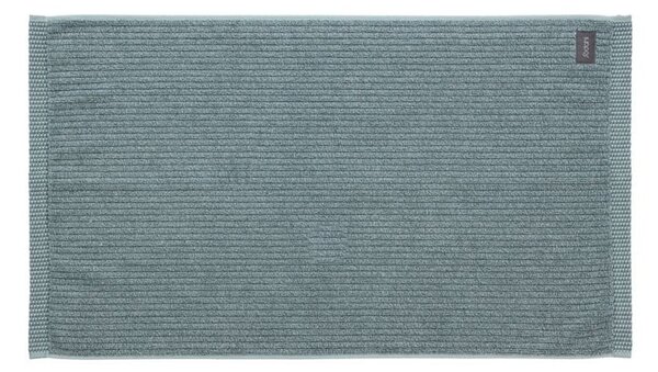 Modrá koupelnová předložka z organické bavlny Södahl Melange, 50 x 90 cm