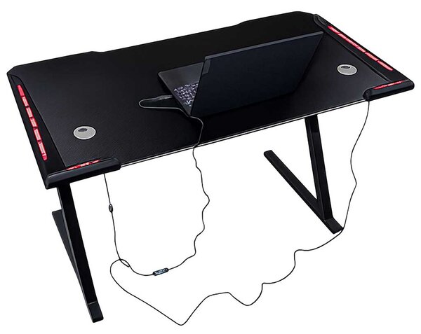 Herní psací stůl s RGB LED osvětlením 120 x 60 cm - základní model - Teenageři - Narozeniny