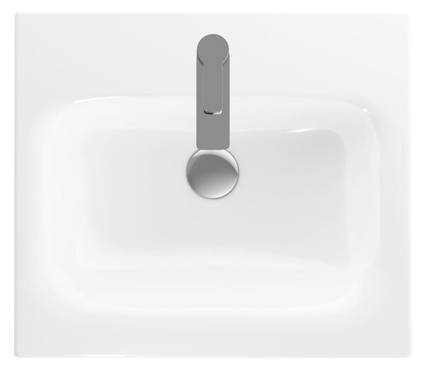 Geberit Selnova Square umyvadla se skříňkou 55 cm bílá 501.232.00.1
