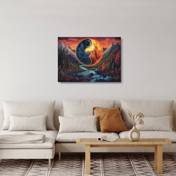 Skleněný obraz - Živly (70x50 cm)
