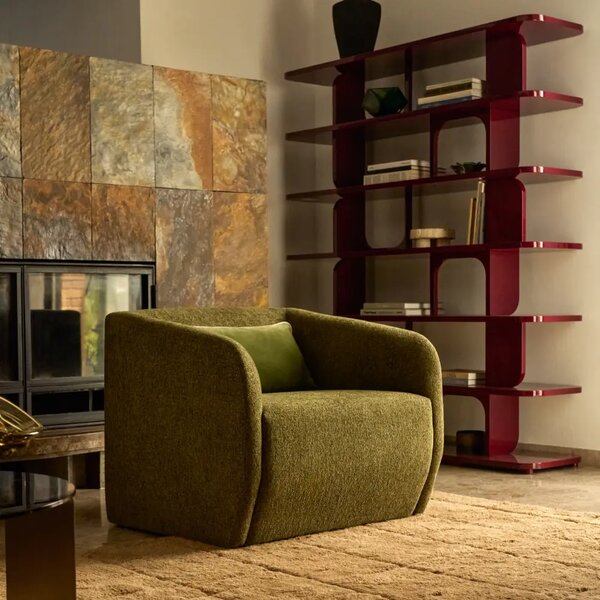 Kave Home Zelené čalouněné křeslo Milare 83 cm