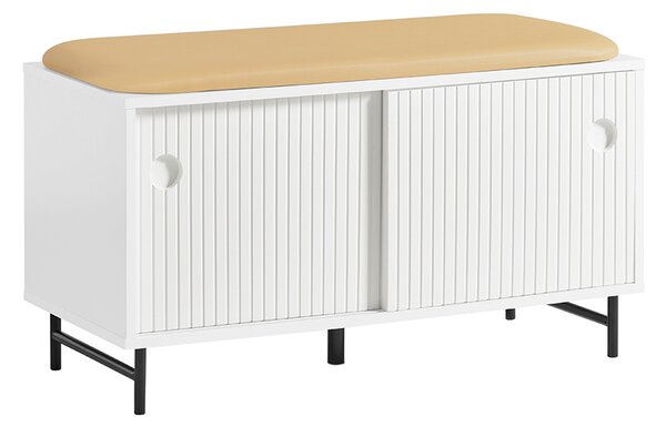 Sobuy Fsr116-W Botník Lavice Lavice S Úložným Prostorem Truhla Na Boty Bílý 85X49X37Cm