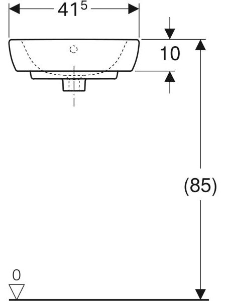 Geberit Selnova umyvadlo 41.5x41.5 cm rohové klasický bílá 500.326.01.5