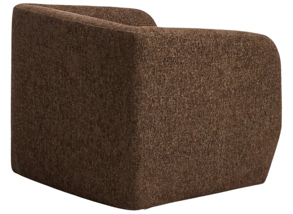 Kave Home Hnědé čalouněné křeslo Milare 83 cm
