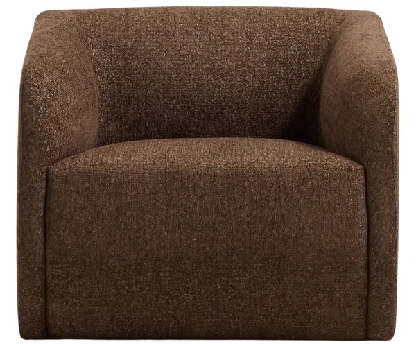 Kave Home Hnědé čalouněné křeslo Milare 83 cm