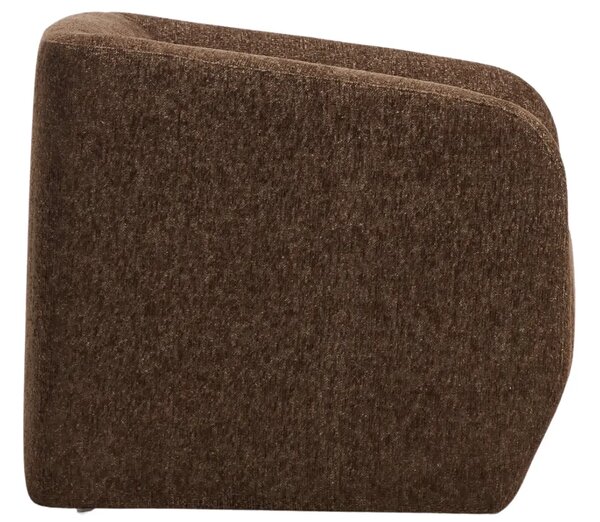 Kave Home Hnědé čalouněné křeslo Milare 83 cm