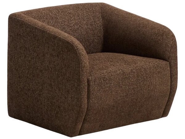 Kave Home Hnědé čalouněné křeslo Milare 83 cm