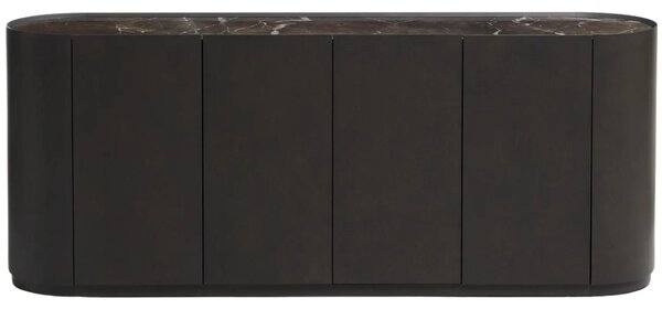 Kave Home Hnědá dubová komoda Nemore 200 x 45 cm