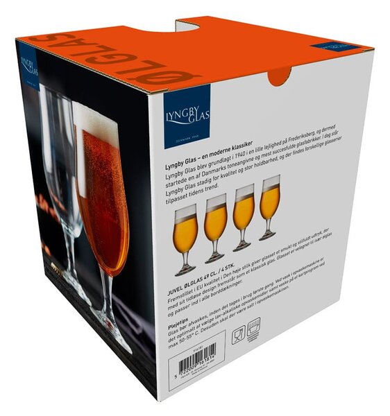 Sklenice na pivo v sadě 4 ks 490 ml Juvel - Lyngby Glas