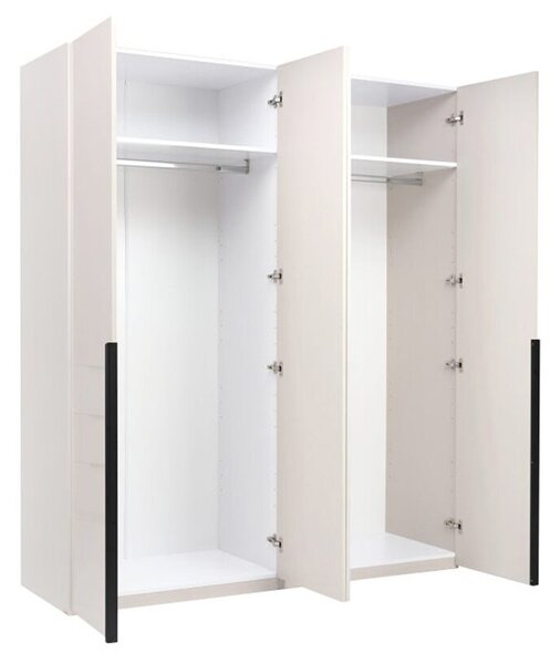 Skříň 4D se zrcadlem, kašmírový lesk Lori