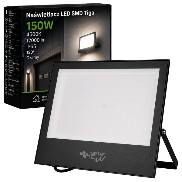 LED halogenový světlomet 150W, neutrální bílá 4500K, venkovní IP65