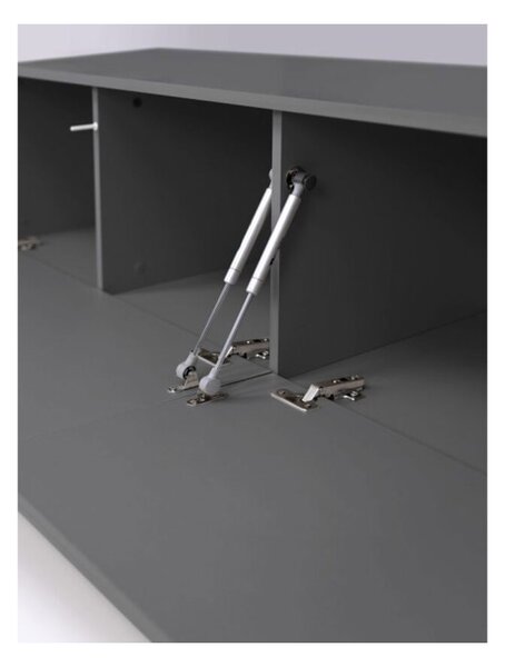 TV stolek 1,75 šedý lávový lesk Legs Box