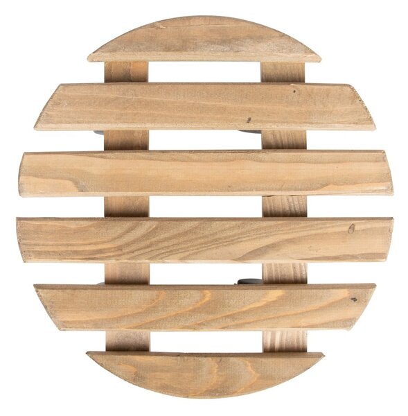 Dřevěný pojízdný podstavec pod květináč ø 29 cm (výška 8 cm) Indoor & Outdoor – Esschert Design