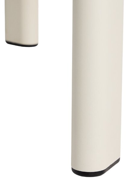 Kave Home Krémový zahradní stůl Erice 230 x 100 cm se skleněnou deskou